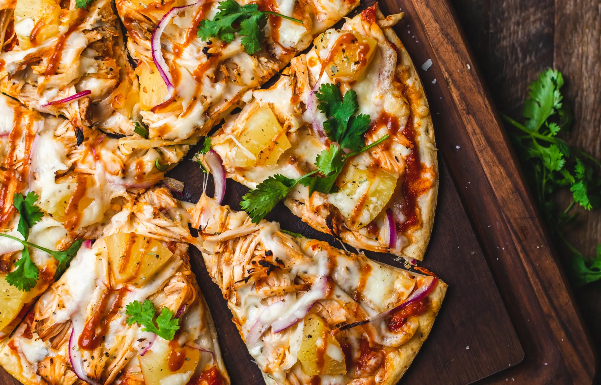 Pizza de Ananas e Jaca Fumada